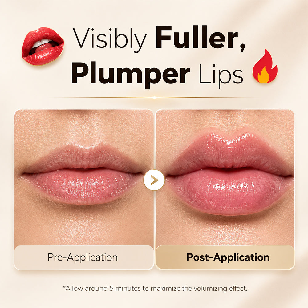 2026 New GEZRIA Spicy Lip Plumper Gloss — Fuller-Looking Lips In Minutes